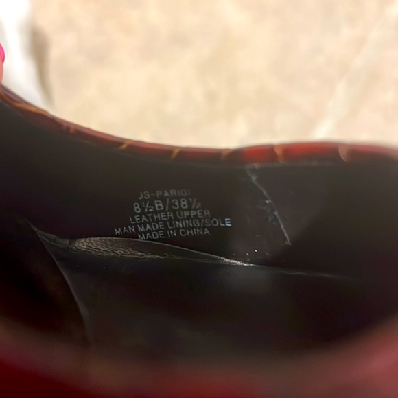 Red snakeskin Jessica Simpson Pumps - Picture 5 of 6